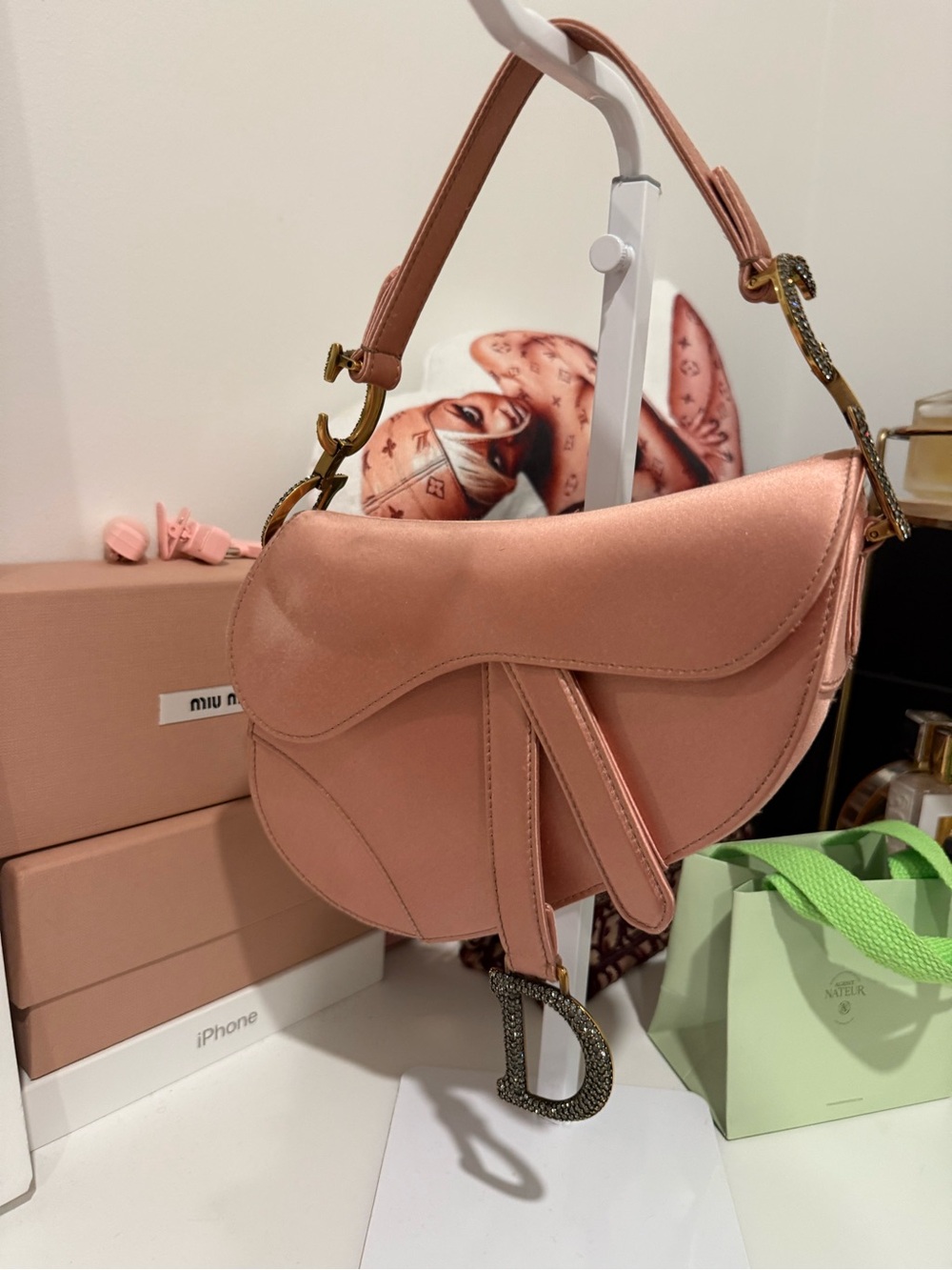 Dior Crystal Saddle Bag